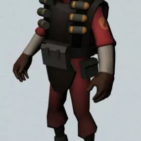 Demoman – Team Fortress Character 3d model