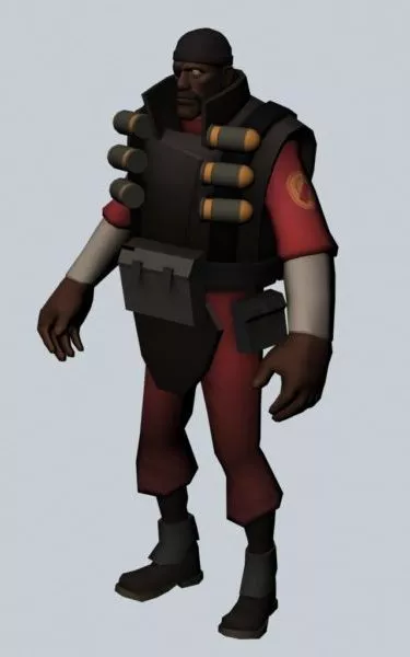 Demoman – Team Fortress Character 3d model Demoman – Team Fortress Character 3d model