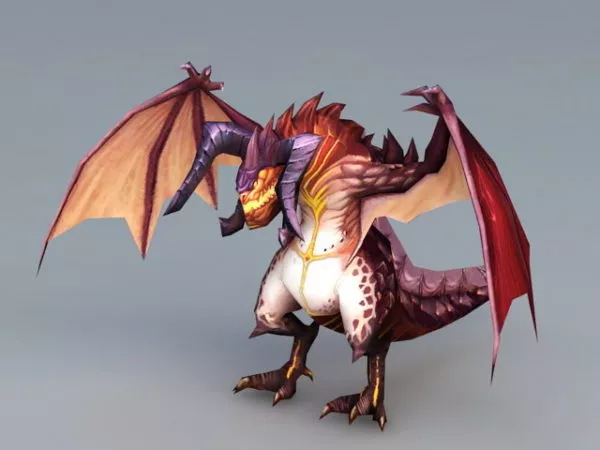 Evil Dragon Head 3d model