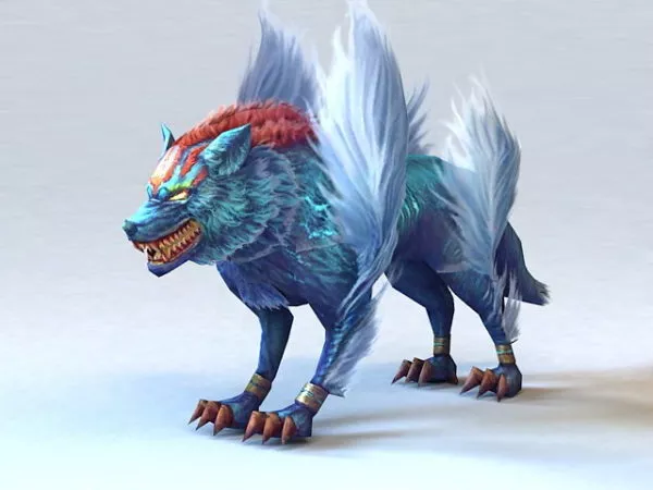 Demon Wolf 3d model Demon Wolf 3d model