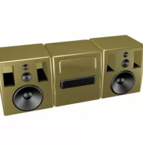Desktop Cassette Recorder 3d model