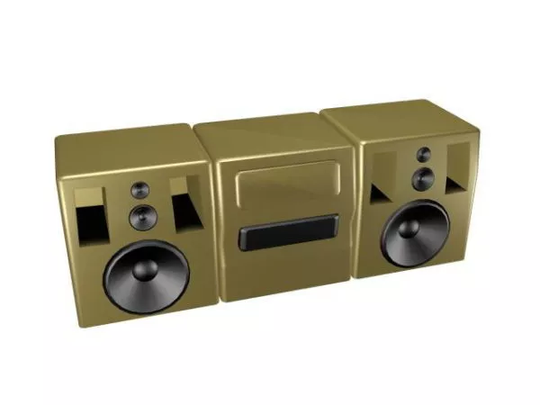 Desktop Cassette Recorder 3d model Desktop Cassette Recorder 3d model