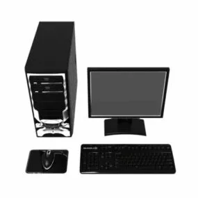 Desktop Computer Set 3d model