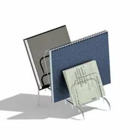 Desktop File Organizer Wire Rack 3d model