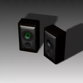 Desktop Speakers 3d model