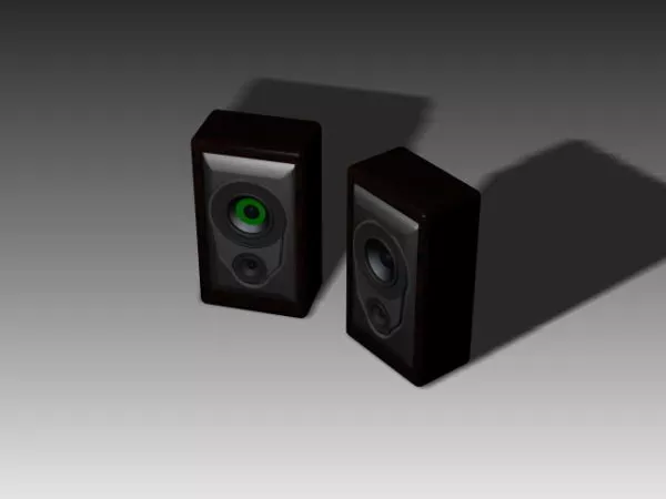 Desktop Pc Speakers 3d model