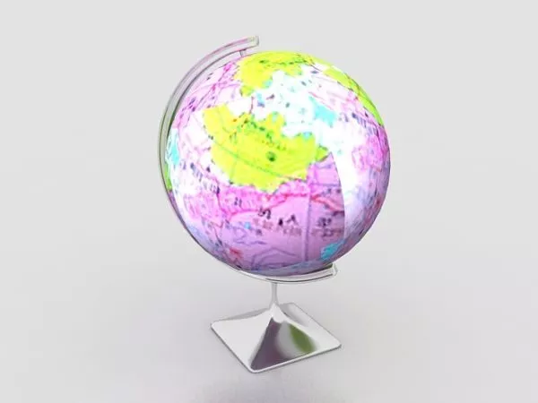 Desktop World Globe 3d model Desktop World Globe 3d model