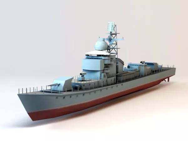 Destroyer Ship 3d model Destroyer Ship 3d model
