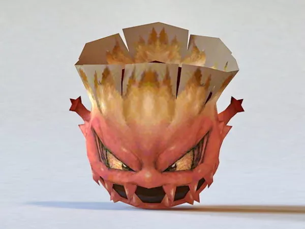 Funny Face Man Character 3d model