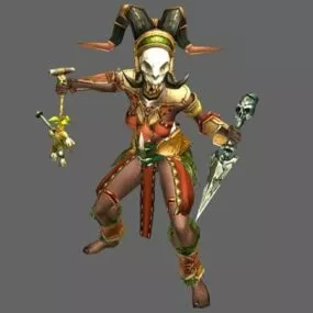 Diablo Iii Character – Witch Doctor Female 3d model