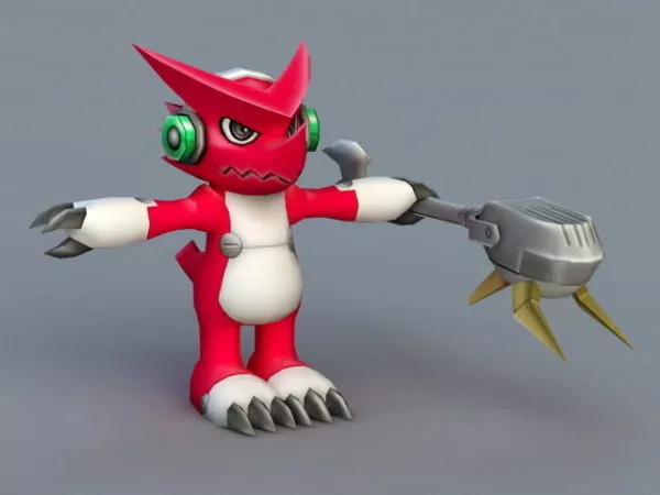 Digimon Fusion Shoutmon 3d model Digimon Fusion Shoutmon 3d model