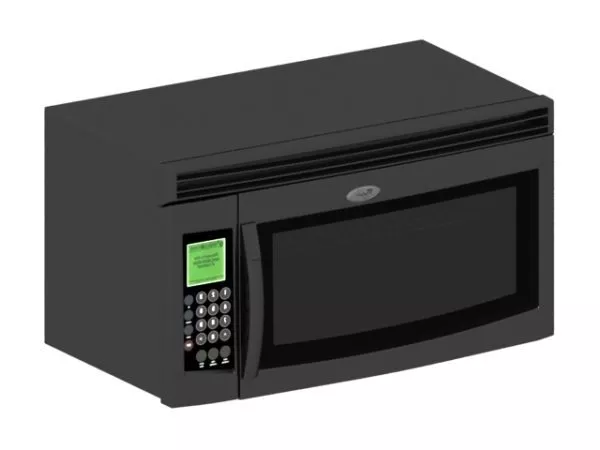 Old Microwave Oven 3d model