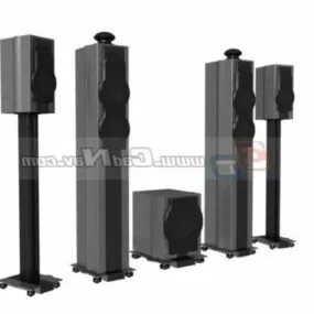 Digital Sound Box Speaker 3d model