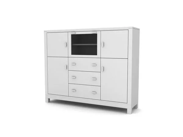 Vintage Dressing Sideboard Table 3d model
