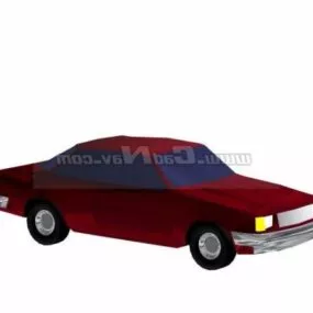 Dinky Red Car 3d model