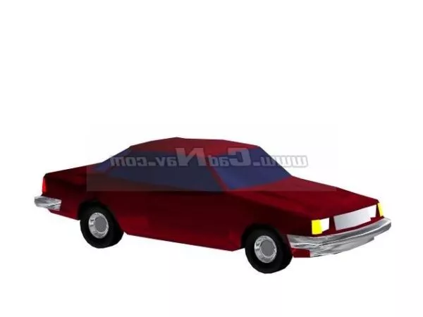 Dinky Red Car 3d model Dinky Red Car 3d model