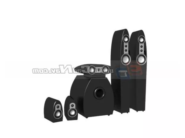 Disco Speaker Sound System 3d model Disco Speaker Sound System 3d model