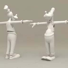 Disney Characters Goofy 3d model