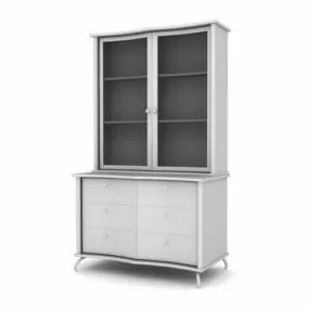 Display Wine Cabinet Furniture 3d model