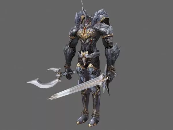 Animated Celtic Warrior 3d model