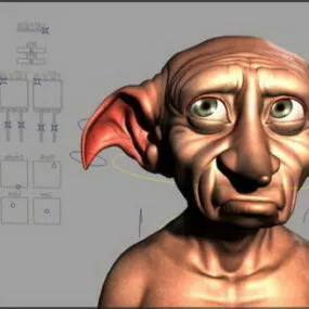 Dobby Rigged 3d model