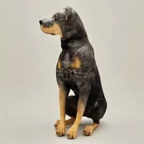 Doberman Pinscher Dog 3d model