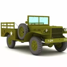 Dodge Wc-51 Light Military Truck 3d model