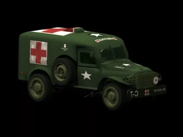 Dodge Wc54 Ambulance 3d model Dodge Wc54 Ambulance 3d model
