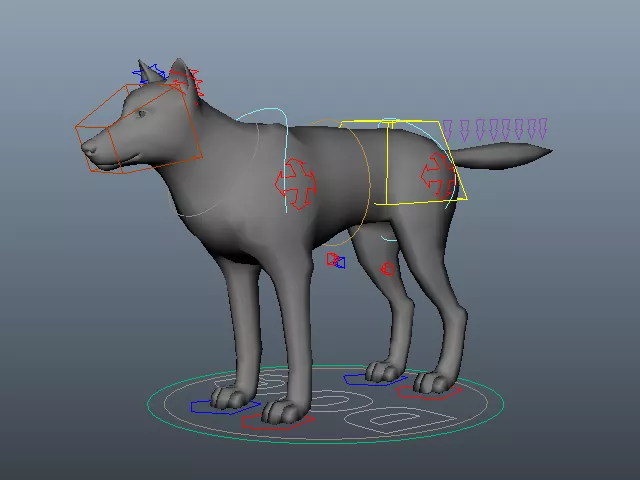Dog Rig 3d model Dog Rig 3d model