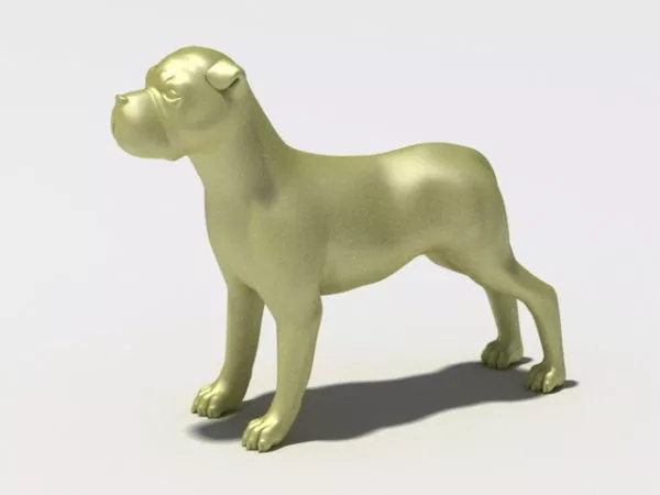 Realistic Bulldog 3d model