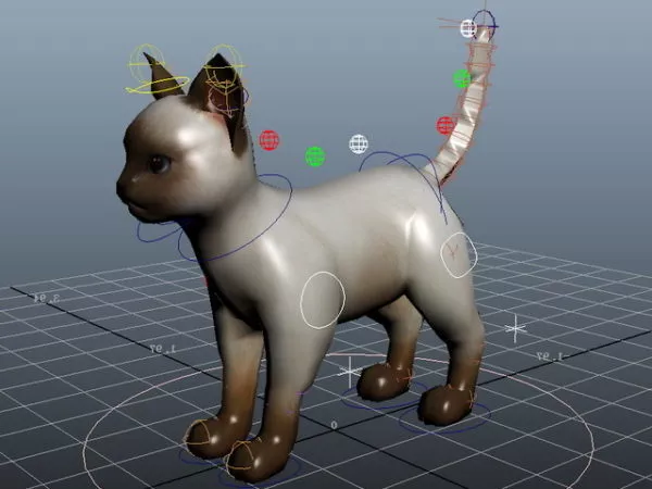 Beautiful Small Orange Cat 3d model