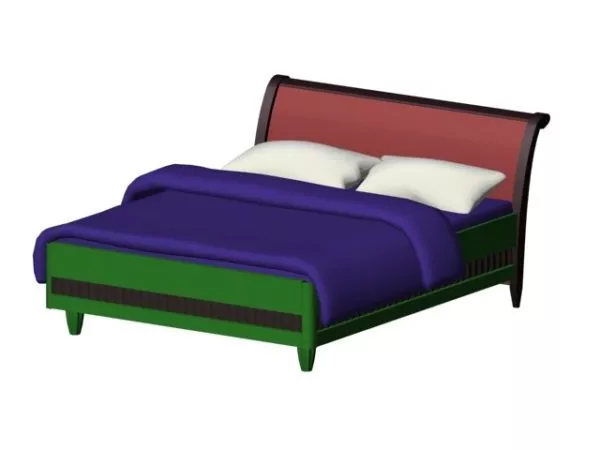 Double Bed Design 3d model Double Bed Design 3d model