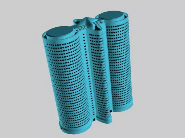 Double Cylinder Architecture 3d model Double Cylinder Architecture 3d model