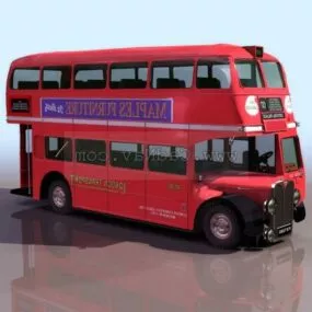 Uk Double Deck Bus 3d model