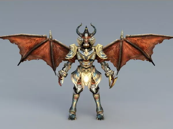 Creature Dragon Character Firing 3d model