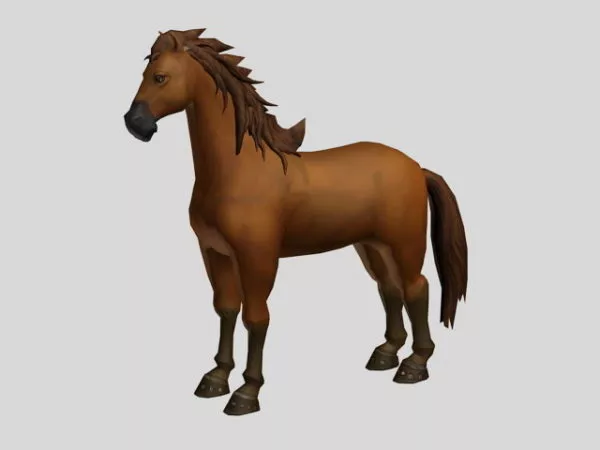 Draft Horse 3d model Draft Horse 3d model