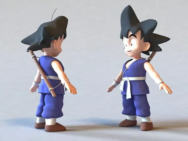 Boy With Hat Character 3d model