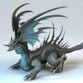 Dragon Monster Rigged & Animated 3d model
