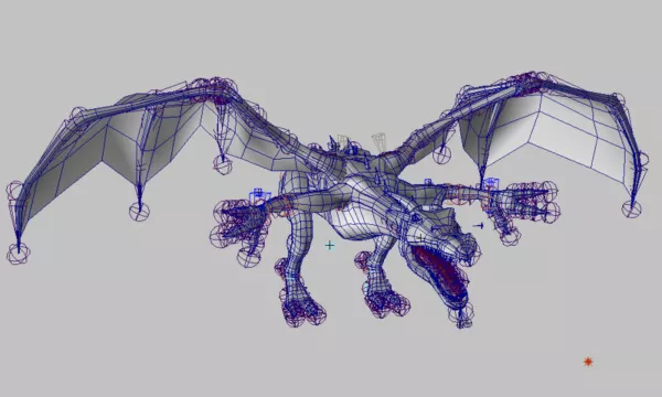 Dragon Rig Animation 3d model Dragon Rig Animation 3d model