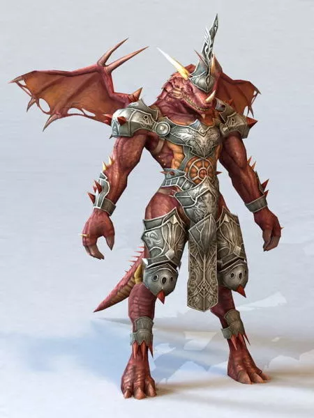 Warrior Armor Medieval Character 3d model