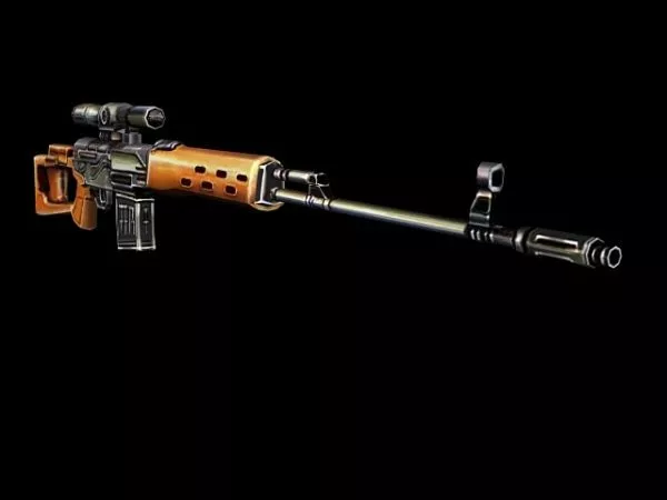 Dragunov Sniper Rifle 3d model Dragunov Sniper Rifle 3d model