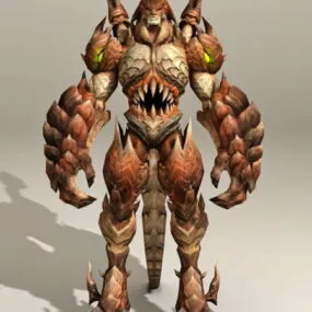 Drakan Guard Animated & Rigged 3d model