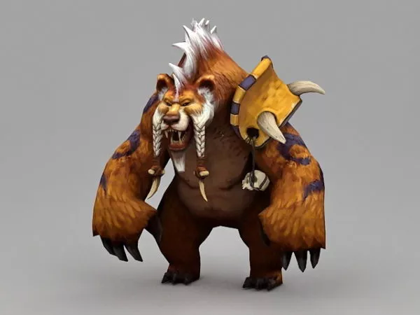 Druid Bear 3d model Druid Bear 3d model