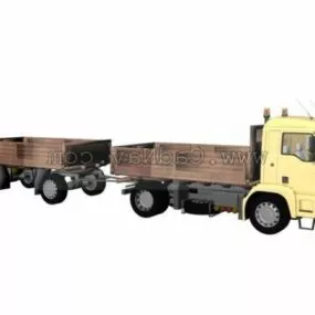 Dump Truck Trailer 3d model