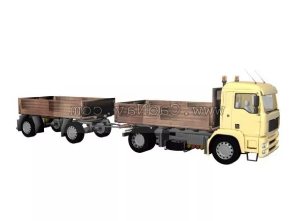 Mobile Diesel Trailer 3d model
