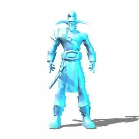 Dynasty Warrior Character 3d model