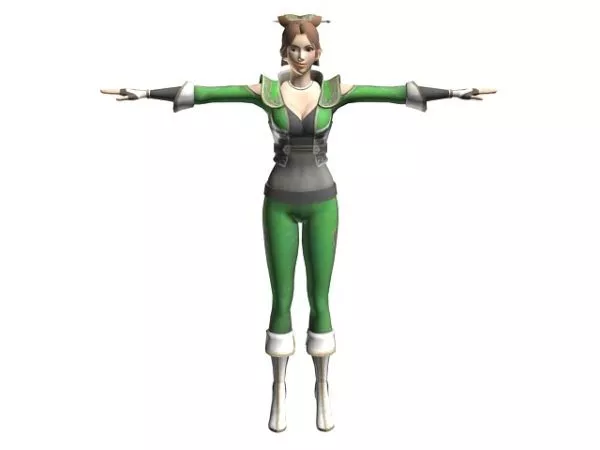 Beautiful Head Of Female 3d model