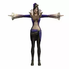 Dynasty Warriors Zhen Ji Women Warrior 3d model