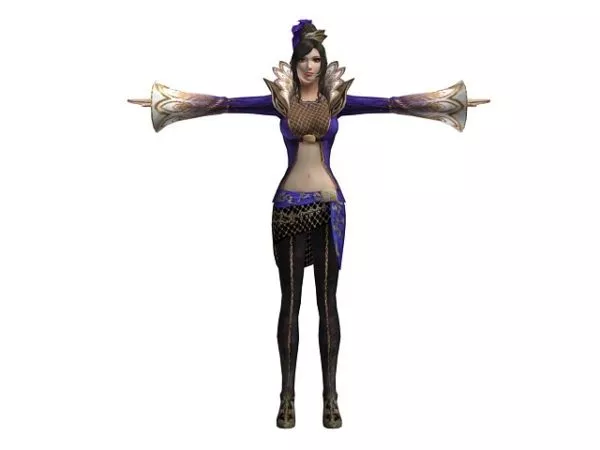 Angel Warrior Girl Character 3d model