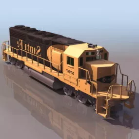 Emd Sd40 Diesel-electric Locomotive 3d model